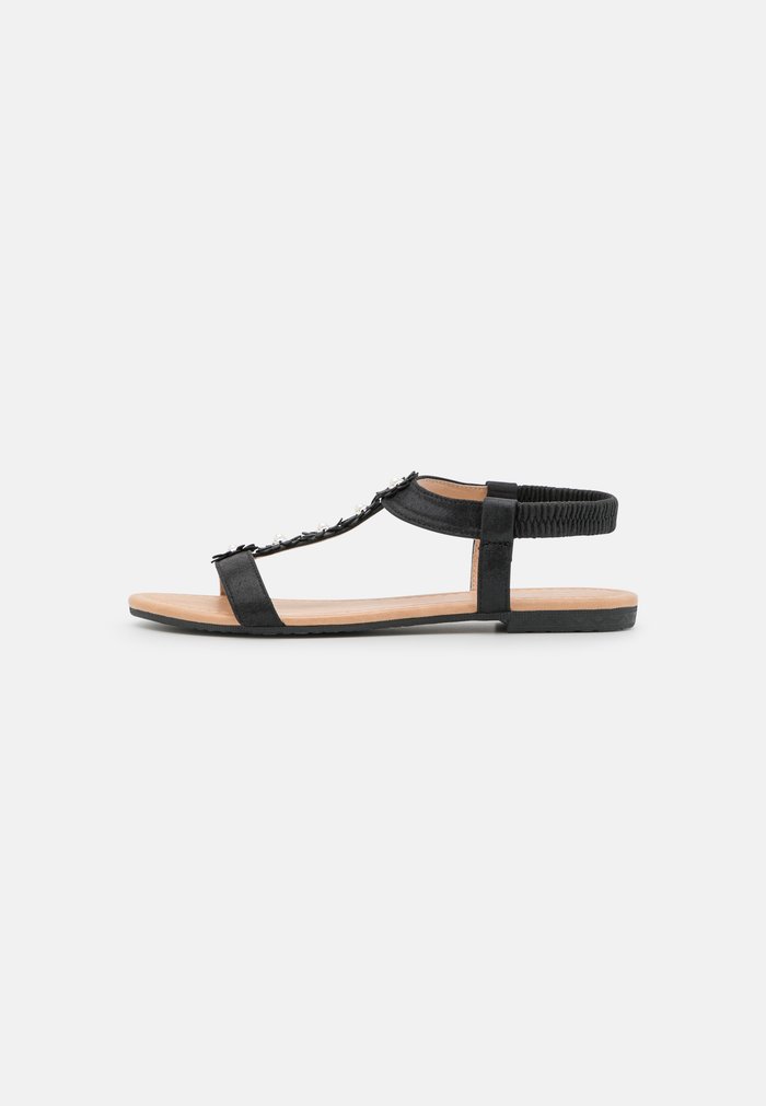 Sandales Anna Field Plates Noir Femme | BQY-1410838